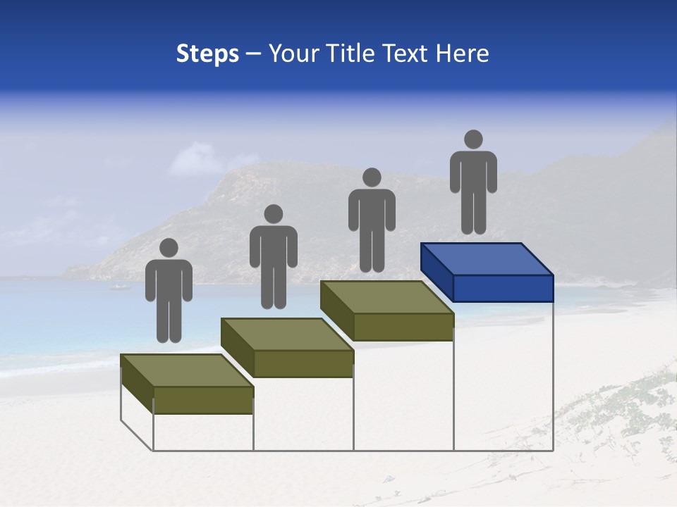 Azure Relaxing Saint Barths PowerPoint Template