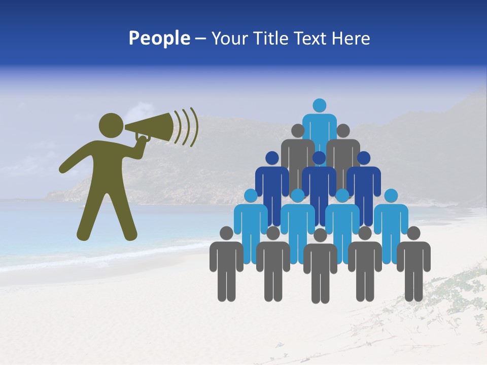 Azure Relaxing Saint Barths PowerPoint Template