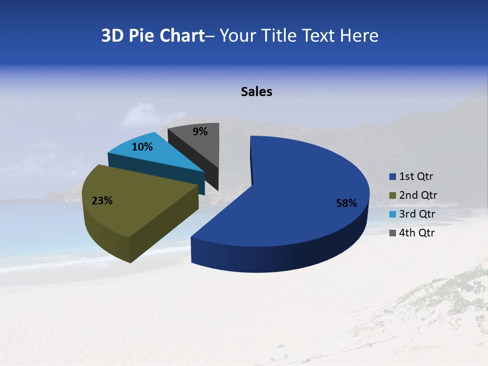 Azure Relaxing Saint Barths PowerPoint Template