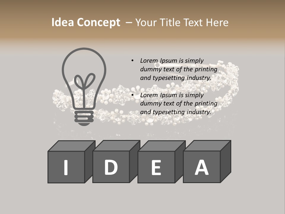 Costume Rhinestone Group PowerPoint Template