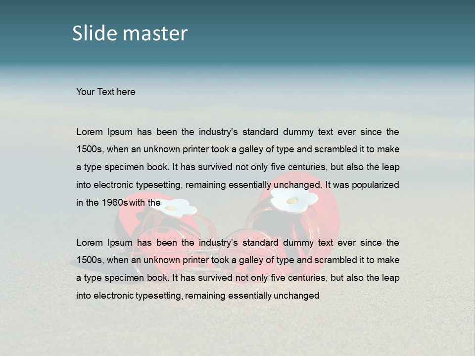 Big Island Glasses Red PowerPoint Template