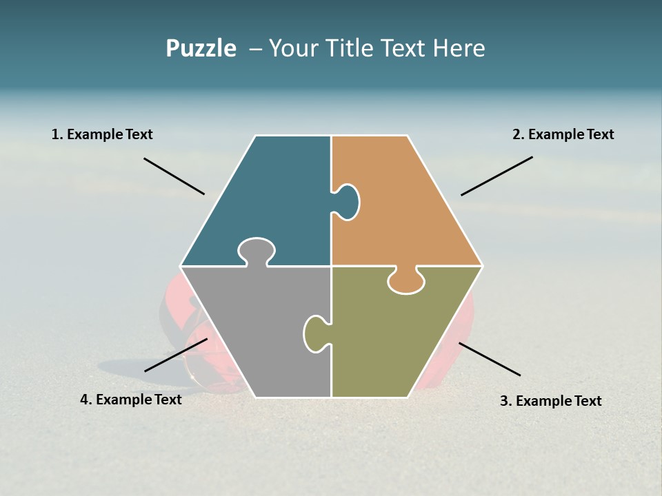 Big Island Glasses Red PowerPoint Template