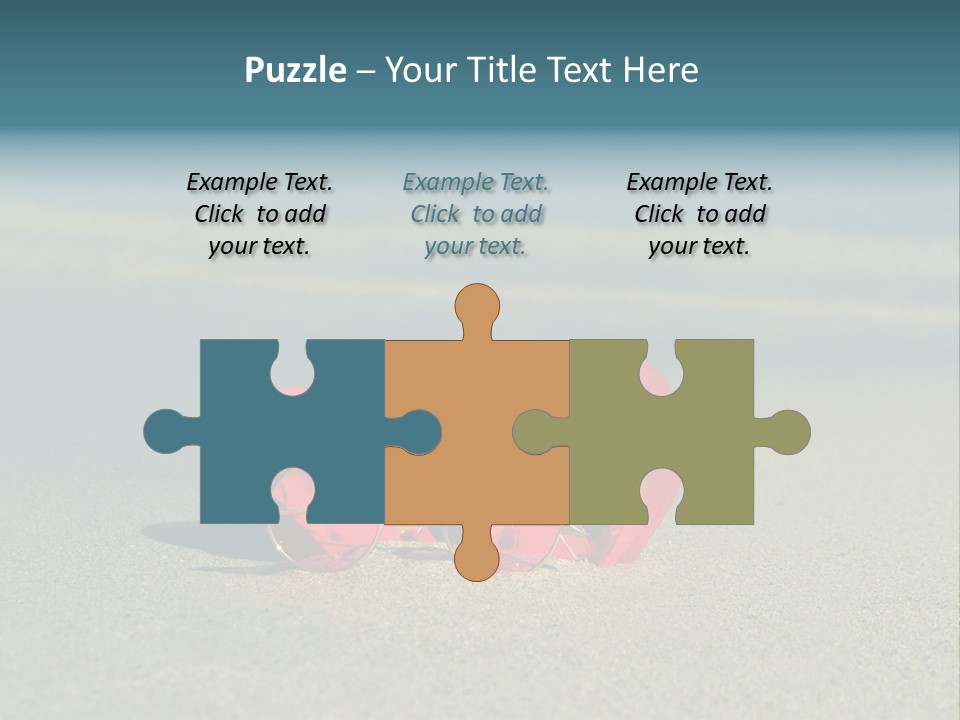 Big Island Glasses Red PowerPoint Template