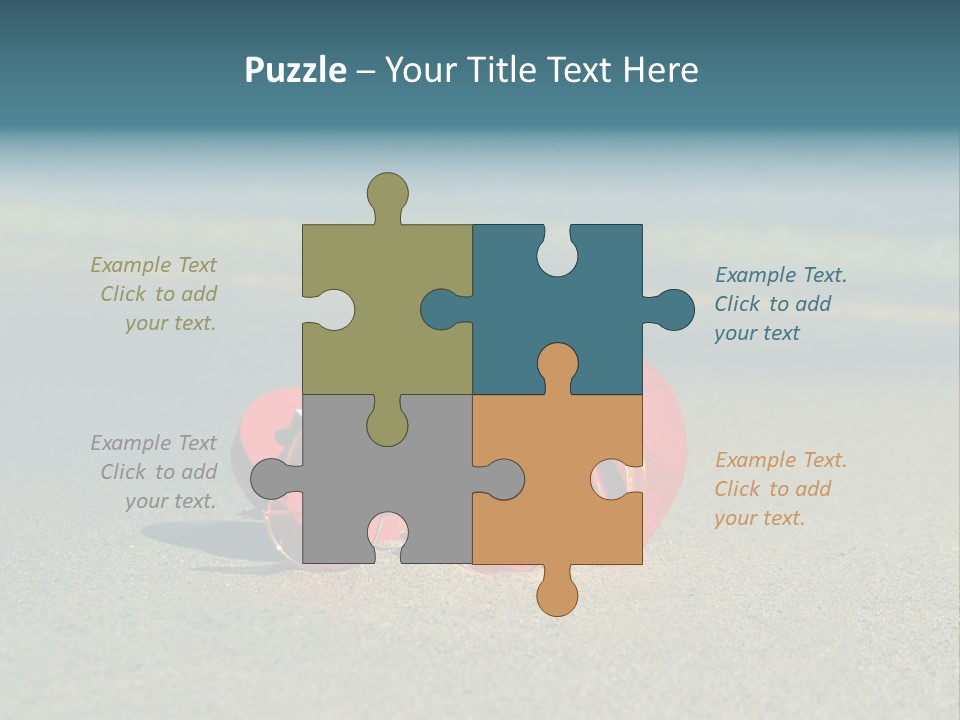 Big Island Glasses Red PowerPoint Template