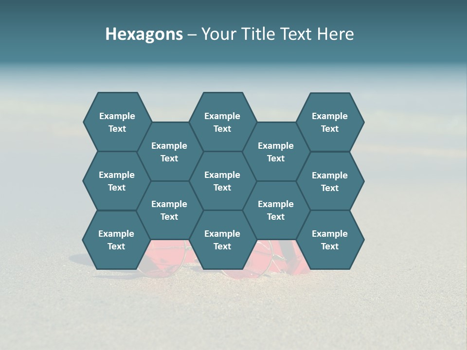 Big Island Glasses Red PowerPoint Template