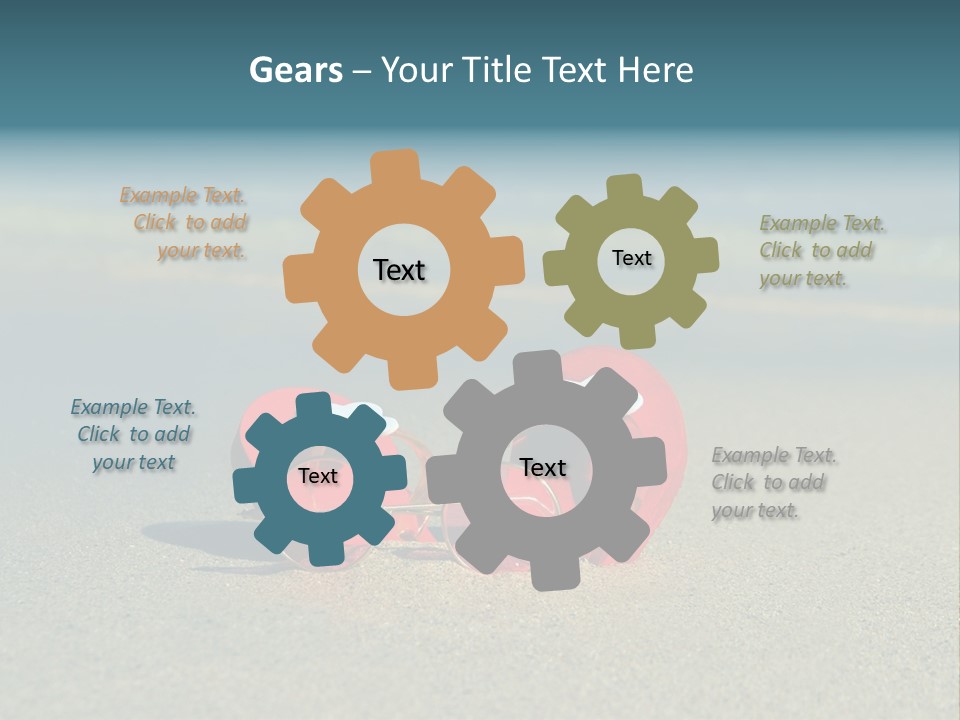 Big Island Glasses Red PowerPoint Template