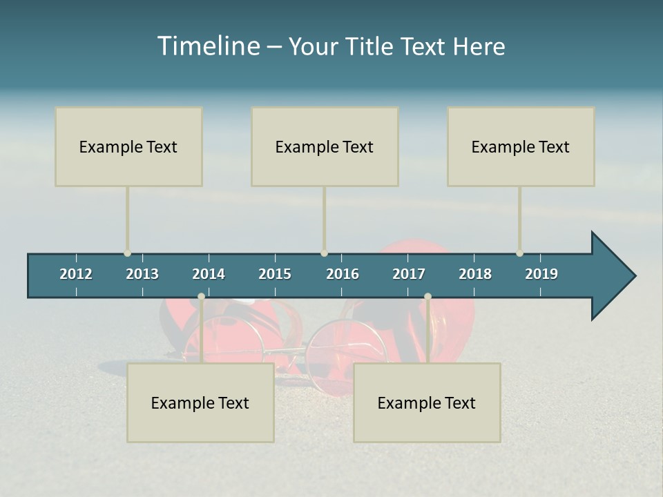 Big Island Glasses Red PowerPoint Template