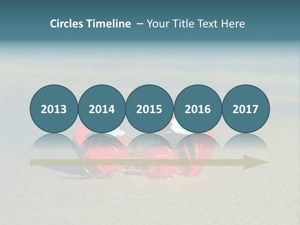 Big Island Glasses Red PowerPoint Template