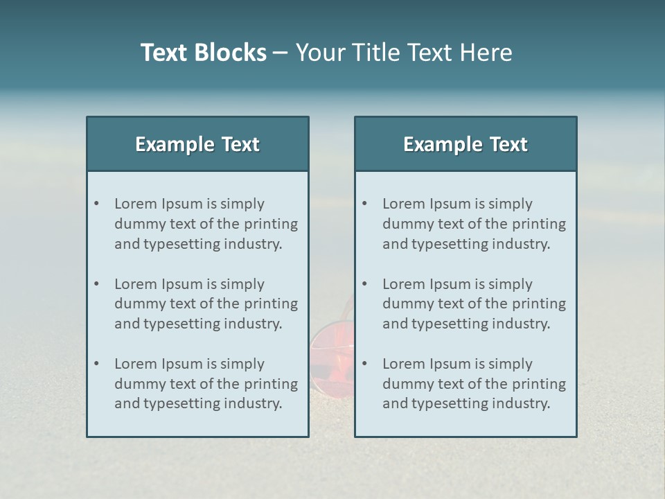 Big Island Glasses Red PowerPoint Template