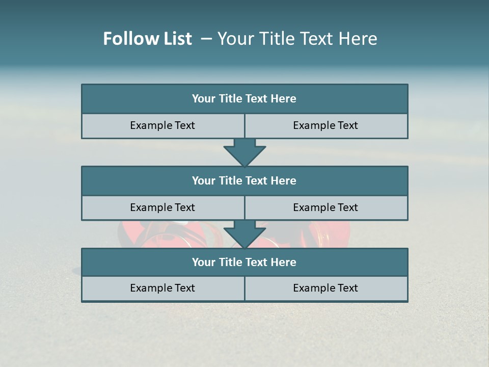 Big Island Glasses Red PowerPoint Template