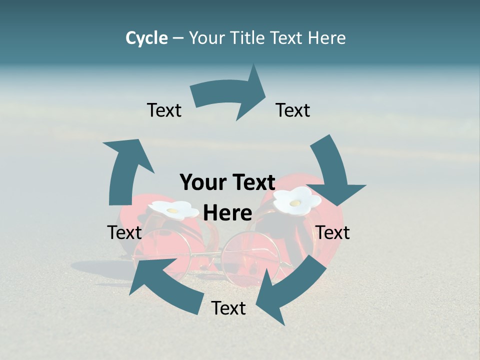 Big Island Glasses Red PowerPoint Template