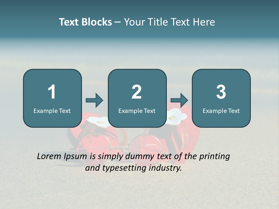 Big Island Glasses Red PowerPoint Template