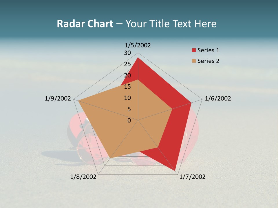 Big Island Glasses Red PowerPoint Template