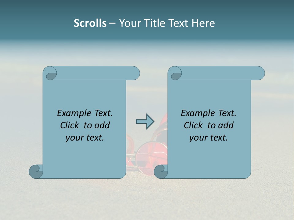 Big Island Glasses Red PowerPoint Template