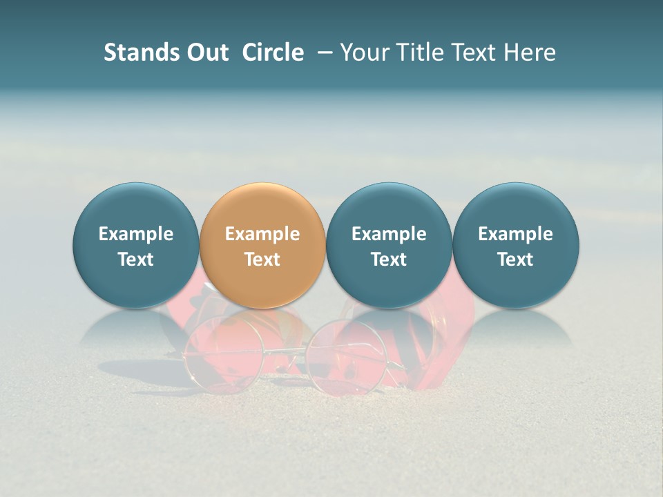 Big Island Glasses Red PowerPoint Template