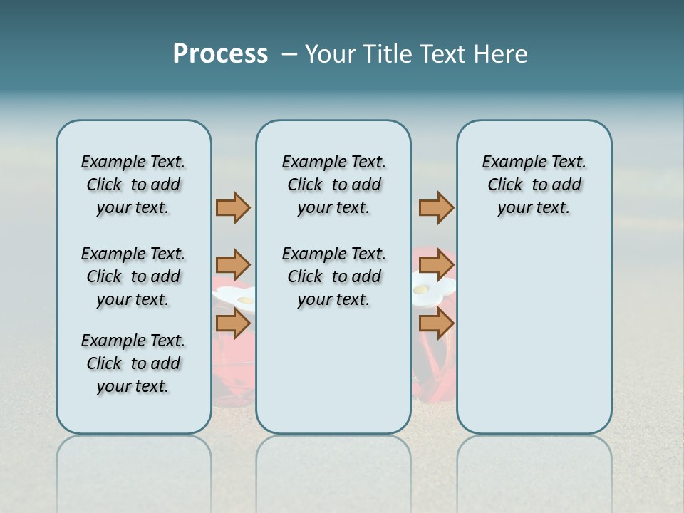 Big Island Glasses Red PowerPoint Template