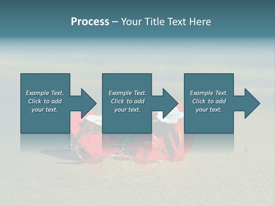 Big Island Glasses Red PowerPoint Template
