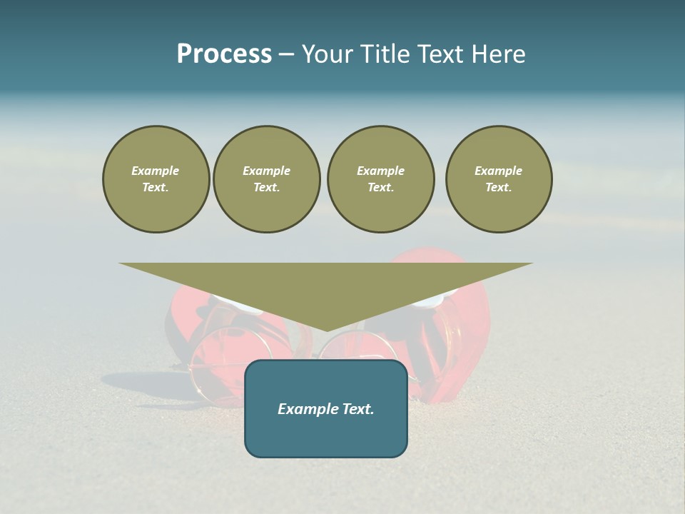 Big Island Glasses Red PowerPoint Template