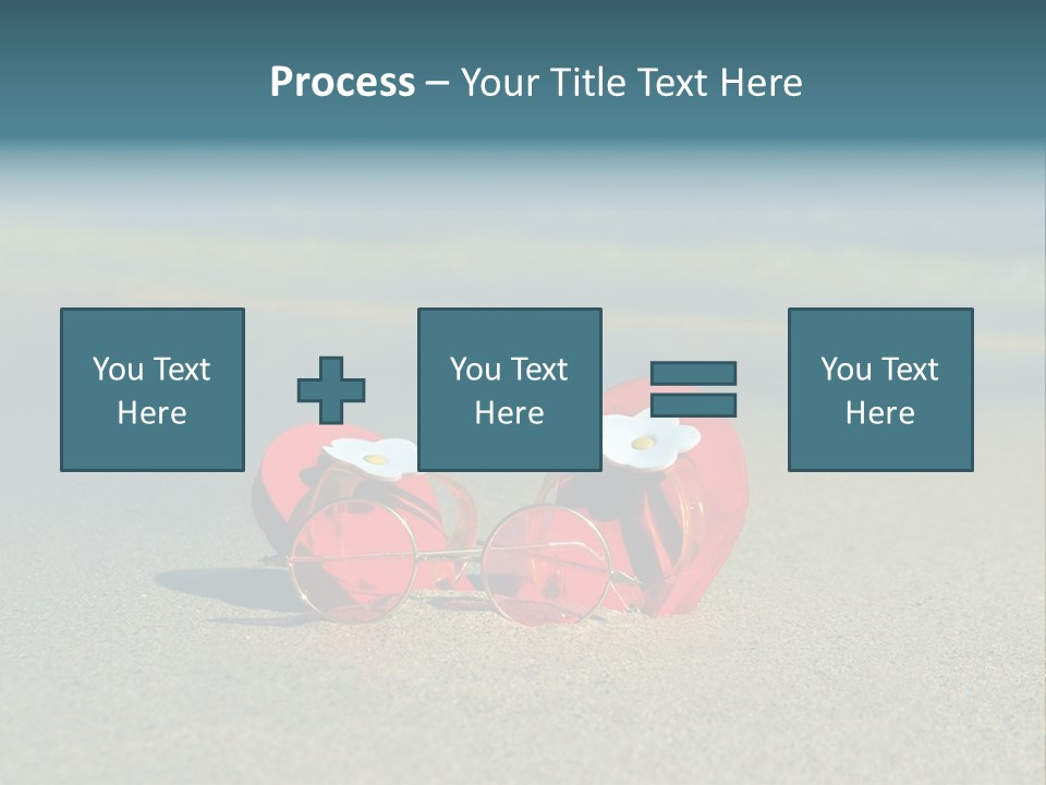 Big Island Glasses Red PowerPoint Template