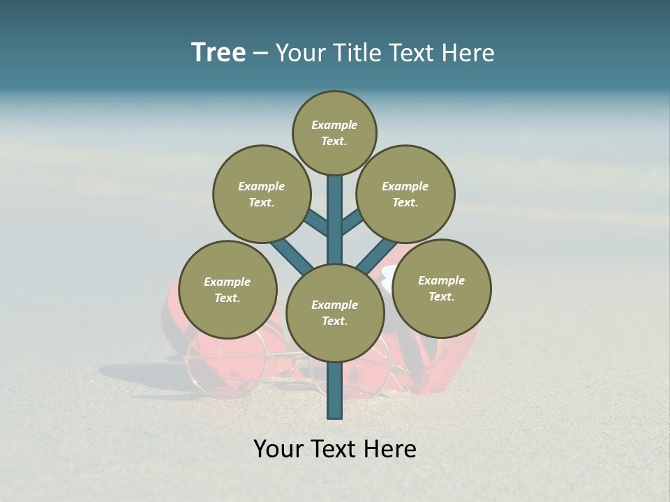 Big Island Glasses Red PowerPoint Template