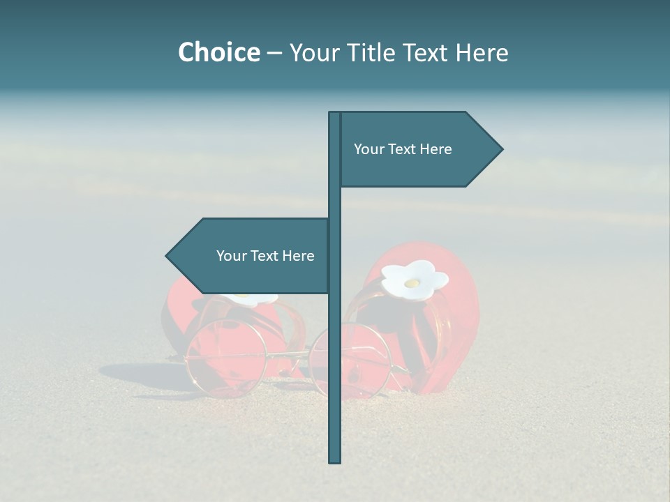 Big Island Glasses Red PowerPoint Template