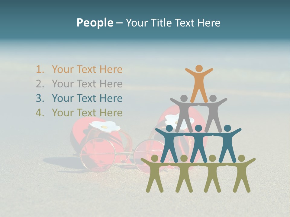 Big Island Glasses Red PowerPoint Template