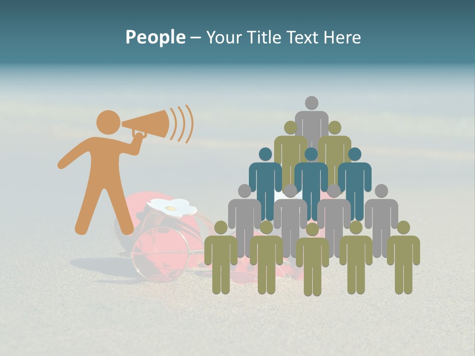 Big Island Glasses Red PowerPoint Template