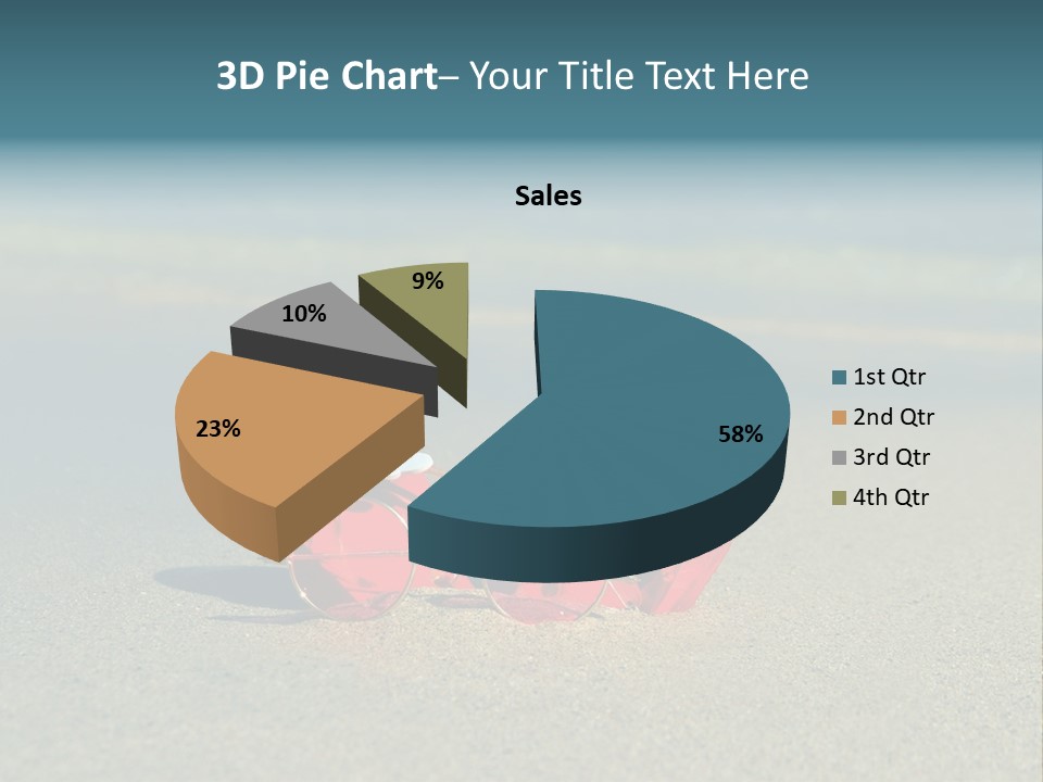 Big Island Glasses Red PowerPoint Template