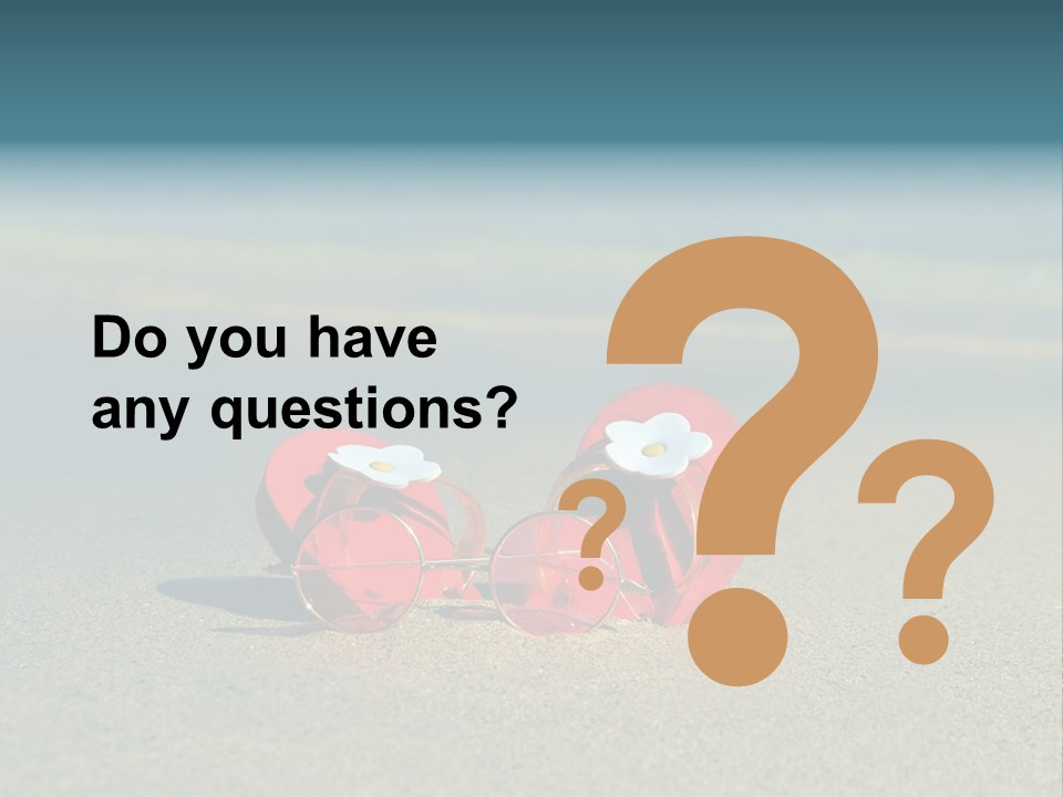 Big Island Glasses Red PowerPoint Template