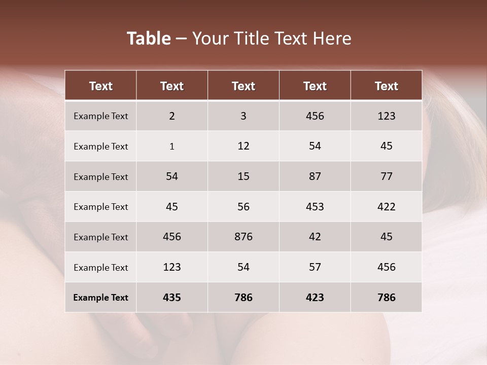 Pretty Female Girl PowerPoint Template