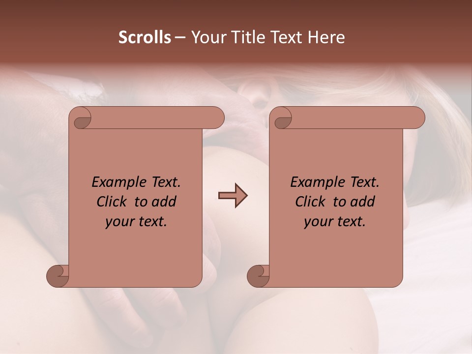 Pretty Female Girl PowerPoint Template