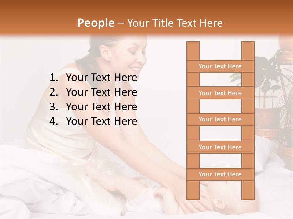 Cute Exercise Parenting PowerPoint Template