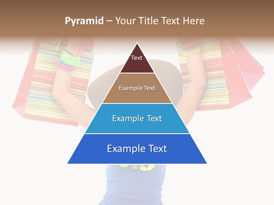 Bags Girl Paper PowerPoint Template