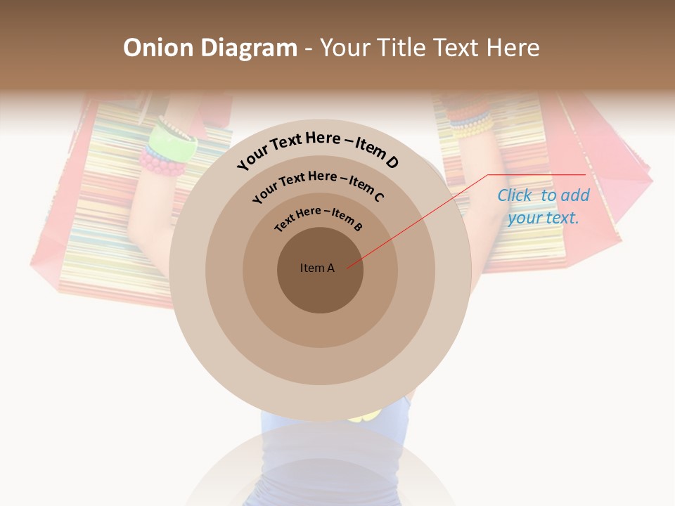 Bags Girl Paper PowerPoint Template