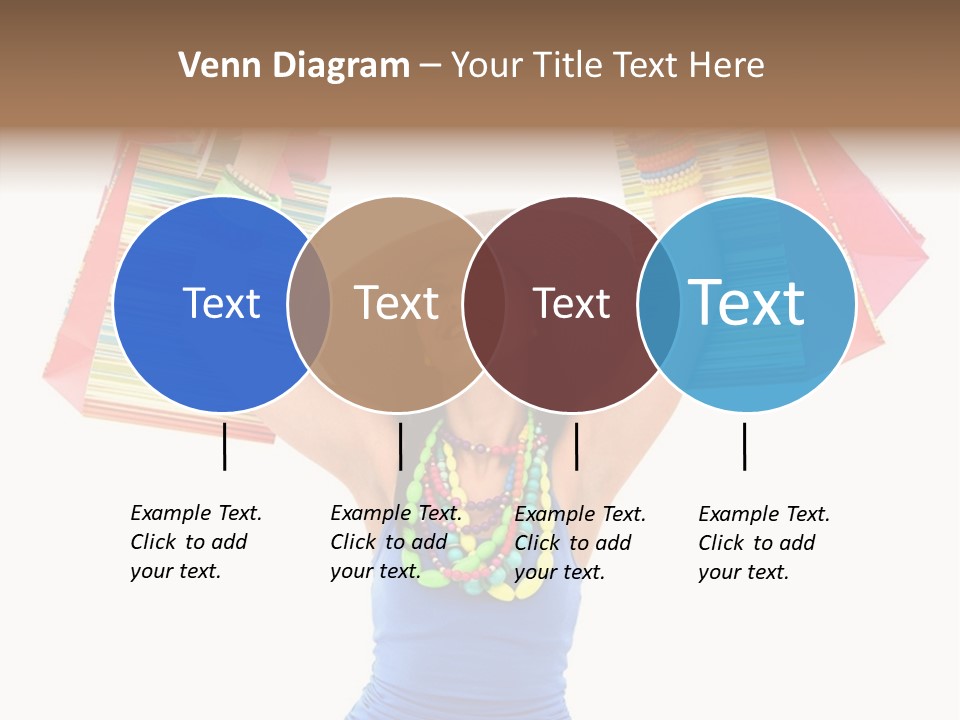 Bags Girl Paper PowerPoint Template