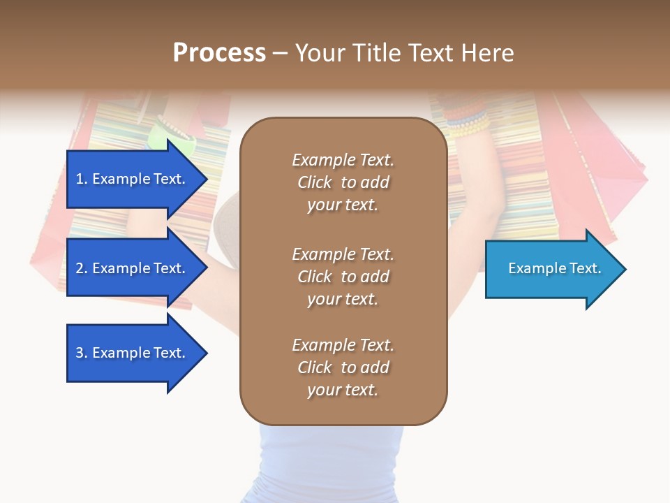 Bags Girl Paper PowerPoint Template