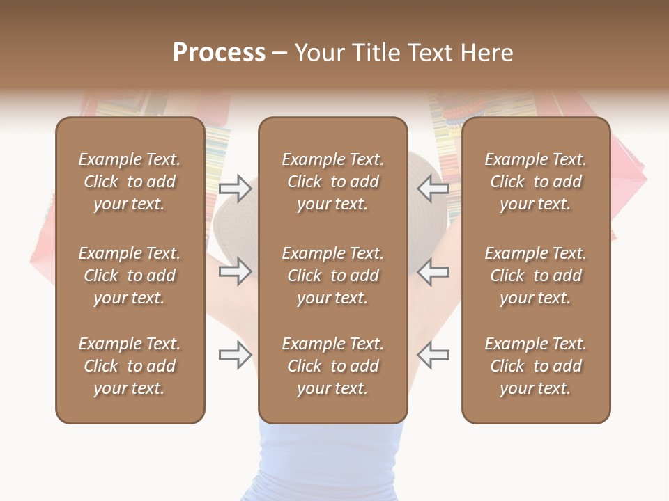 Bags Girl Paper PowerPoint Template