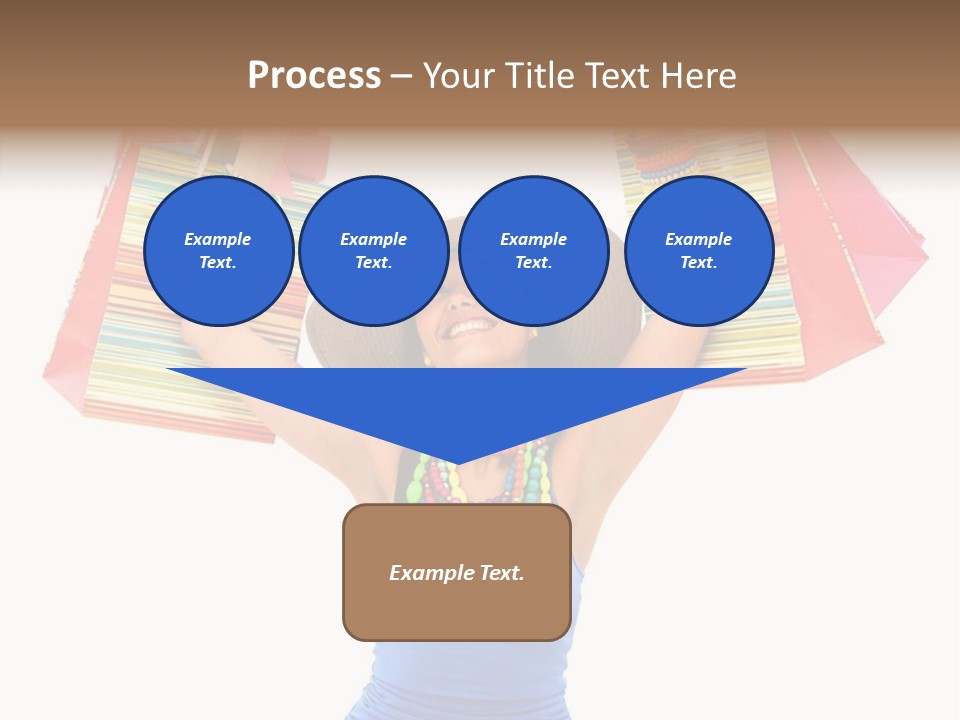 Bags Girl Paper PowerPoint Template