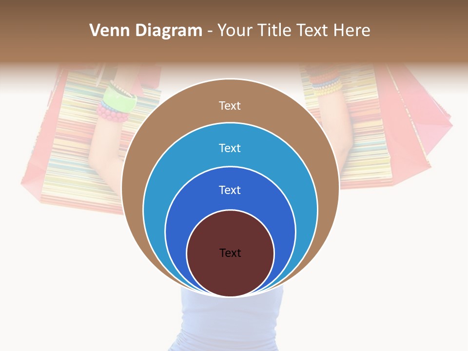 Bags Girl Paper PowerPoint Template