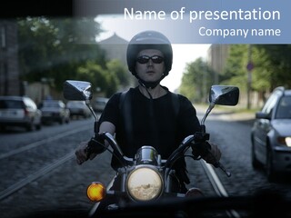 Ride Cycle Travel PowerPoint Template