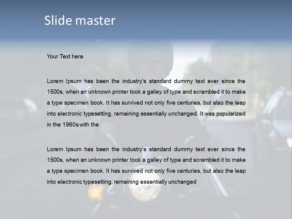 Ride Cycle Travel PowerPoint Template