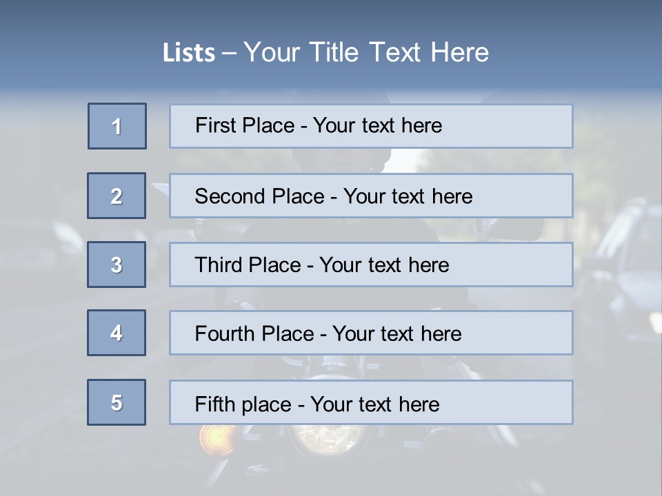 Ride Cycle Travel PowerPoint Template
