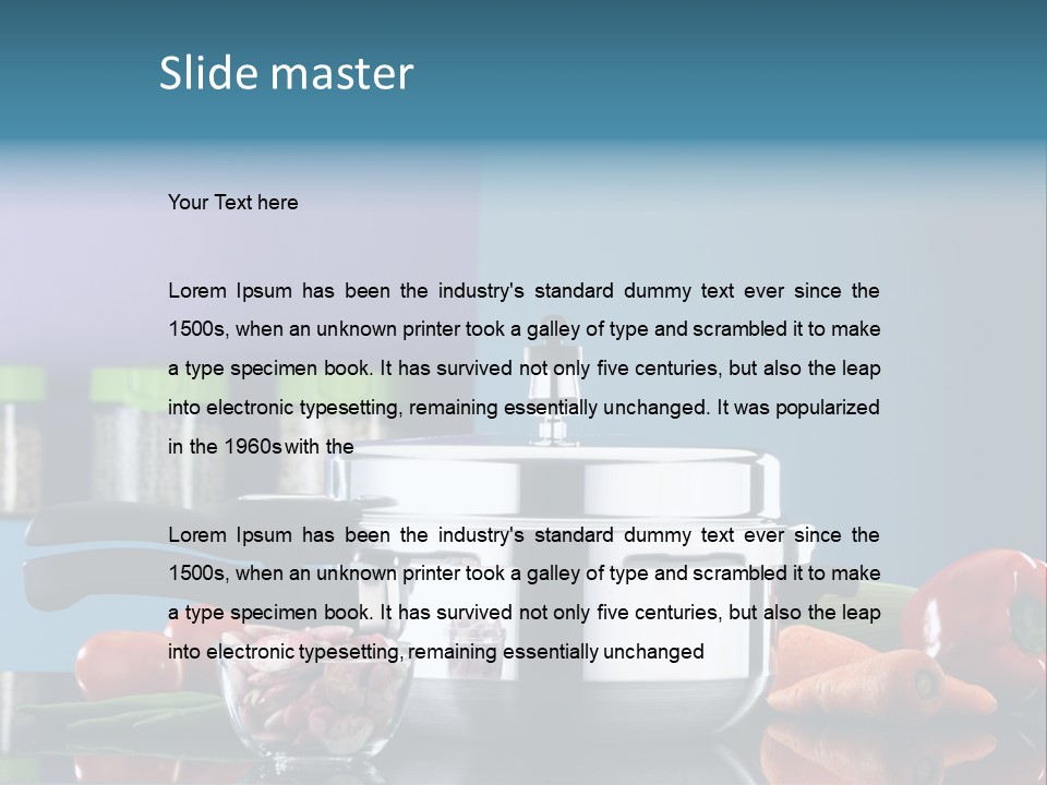 Kitchen Diet Cookery PowerPoint Template