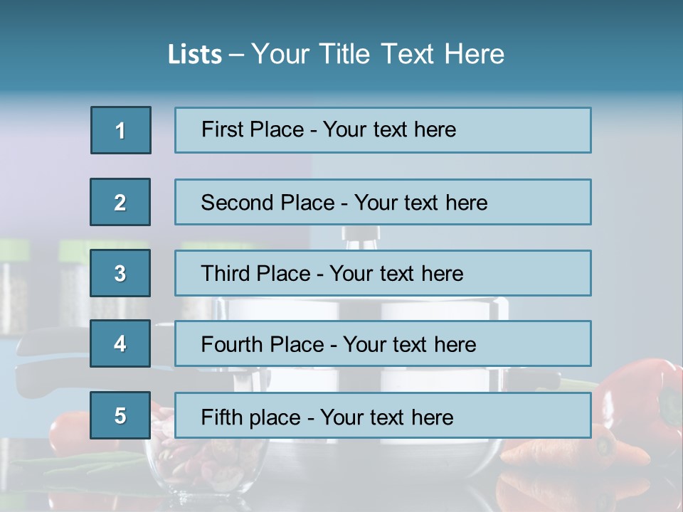 Kitchen Diet Cookery PowerPoint Template