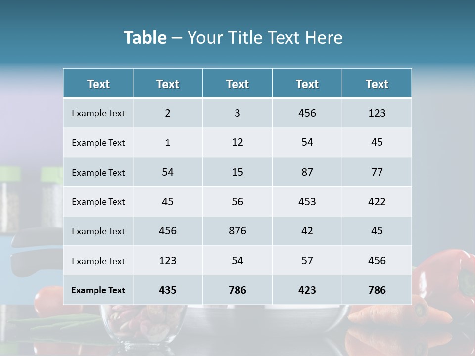 Kitchen Diet Cookery PowerPoint Template