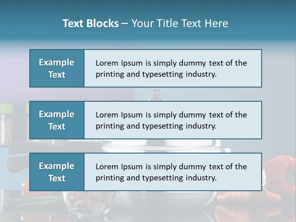 Kitchen Diet Cookery PowerPoint Template