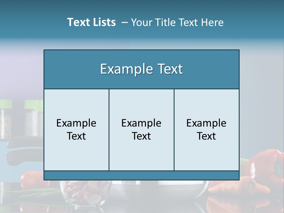 Kitchen Diet Cookery PowerPoint Template