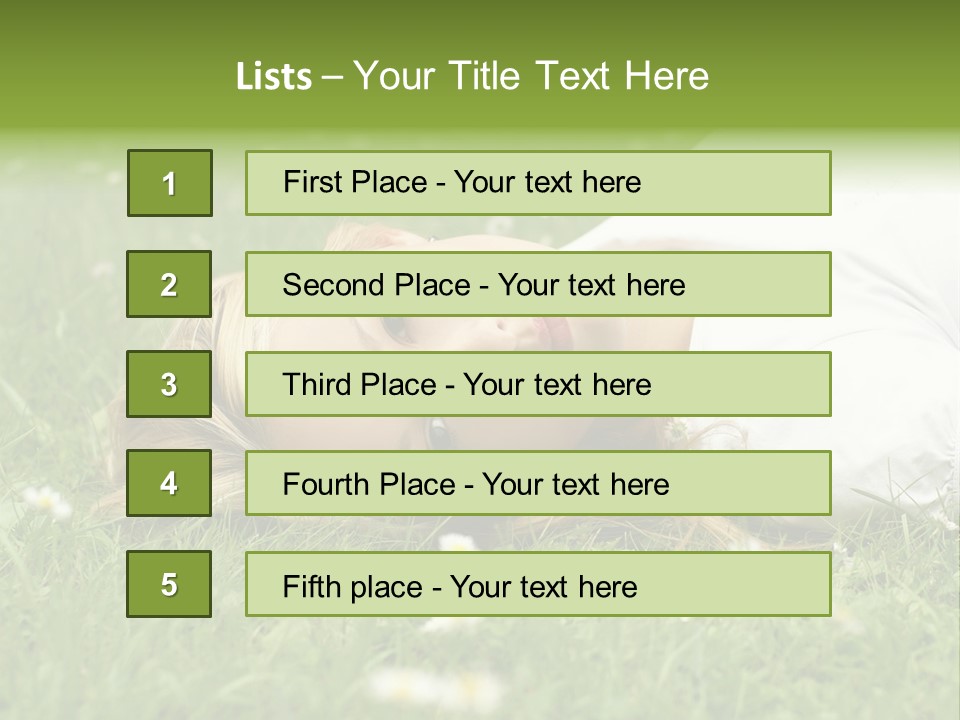 Field Green Leisure PowerPoint Template