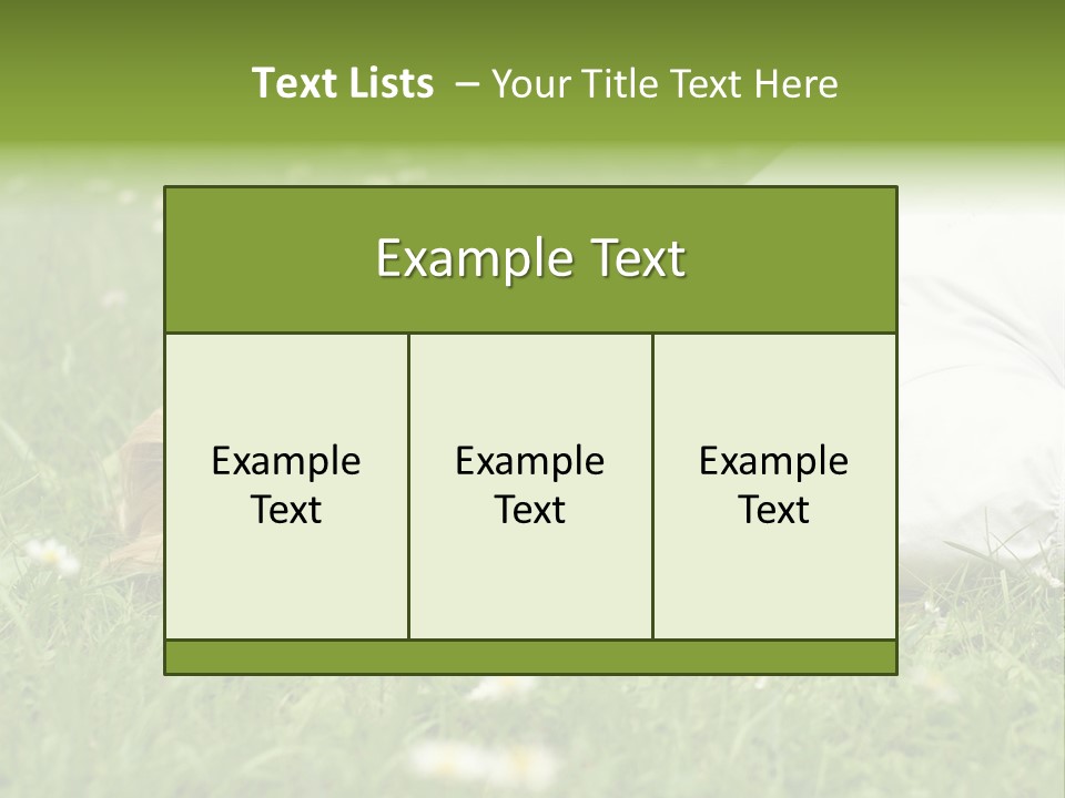 Field Green Leisure PowerPoint Template