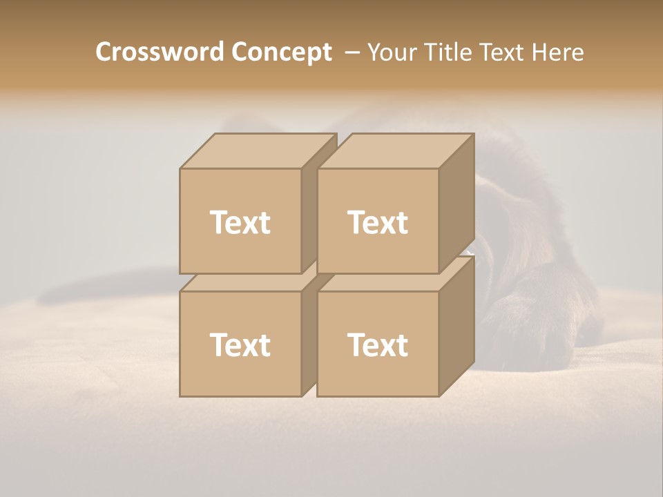 Blocking Cute Comical PowerPoint Template